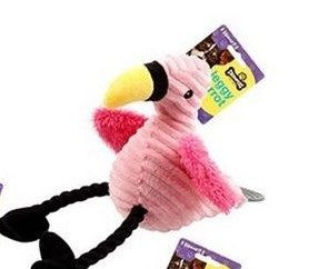 plush parrot squeaky dog toy 28cm